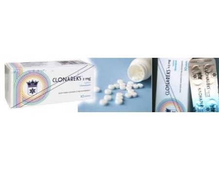 Clonarex 2 mg. 30 tablets